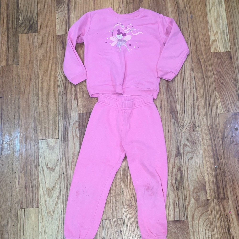 !1 Pieces Girls matching sweatsuit sets 5T